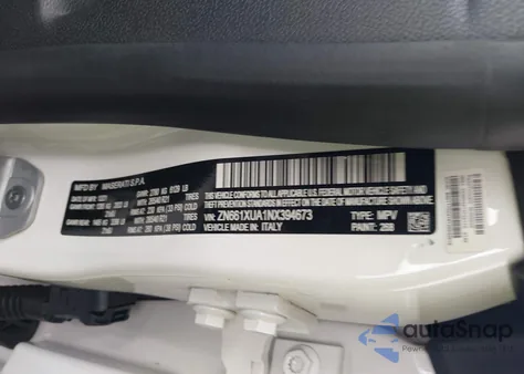 2022 Maserati Levante Gt из США, поврежденный, VIN ZN661XUA1NX394673